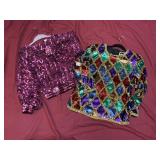 VINTAGE SEQUIN TOPS SIZES S AND M