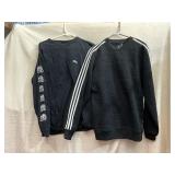 ADIDAS SWEATSHIRT SIZE M, OBEY LONG SLEEVE SHIRT