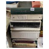 SET OF CAR BINDERS & COOKBOOKS