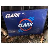 TIN CLARK SERVICE SIGN VERY NICE CONDITION 5FT 1