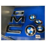 ASSORTED BRANDS EMBLEMS AND LETTERS