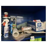 CONTENTS OF CABINET CHEMICALS FOR DRAINS AND HAND