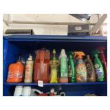 CONTENTS OF CABINET CAR WASH AND DETAIL SUPPLIES