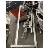 LARGE ALUMINUM MOUNT FOR SIDE OF TRAILER OR SHOP