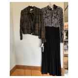 ADRIANNA PAPELL EVENING DRESSES - BLACK W/