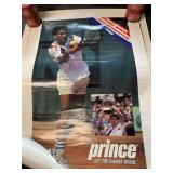 PRINCE TENNIS POSTERS - FRENCH OPEN 1989 CHAMPION