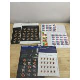 US POSTAGE STAMP SHEETS - ASSORTED DESIGNS