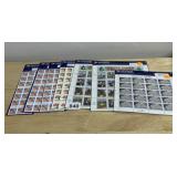 USPS COMMEMORATIVE STAMP SHEETS, APPROX 7 SHEETS.