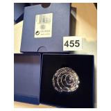 AUSTRIAN CRYSTAL PAPERWEIGHT - SPIRAL DESIGN,