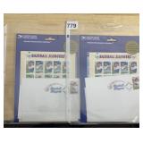 USPS BASEBALL SLUGGERS STAMP COLLECTION - 2