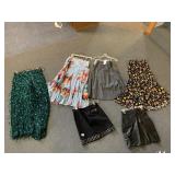 ASSORTED WOMEN'S CLOTHING - SKIRTS, SHORTS, TANK