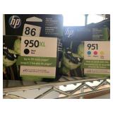 HP INK CARTRIDGES - 950XL BLACK, 951 CMY COMBO,