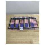 PATRIOTIC PATCHES AND STAMPS ASSORTMENT - FIVE