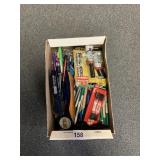 ASSORTED WRITING INSTRUMENTS & ART SUPPLIES -