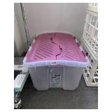 REAL ORGANIZED 12-GALLON STORAGE TOTE, STACKABLE