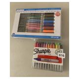 SHARPIE FINE POINT MARKERS & COLORED PENCIL SETS