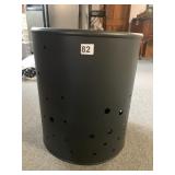 NATE BERKUS ACCENT TABLE - BLACK PERFORATED METAL