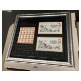 FRAMED MILLENNIUM CELEBRATION - STAMP SHEET &