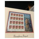 HUMPHREY BOGART LEGENDS OF HOLLYWOOD STAMP SHEET