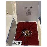 CRYSTAL DAISY FLOWER FIGURINE - CLEAR PETALS,