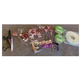 ASSORTED PARTY DECORATIONS - GLITTER WANDS,