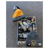 PITTSBURGH PENGUINS BEANIE & DECALS SET - NEW