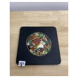 AZTEC DEITY DECORATIVE PLATE - HAND-PAINTED