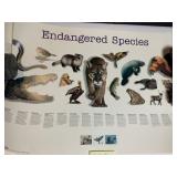 ENDANGERED SPECIES EDUCATIONAL POSTER - 2 SHEETS