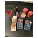 ASSORTED HOME FRAGRANCE & ENTERTAINING ITEMS -