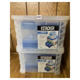 SUPER STACKER - 4 PACK OFFICE ORGANIZATION KIT,