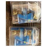 SCHLAGE BED & BATH BRASS DOOR HARDWARE SETS - QTY