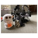 HALLOWEEN DECORATION SET - TY BEANIE BABIES WHITE