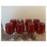 SET OF 8 RED WINE GLASSES