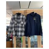 TWO MEN'S JACKETS - PLAID SHIRT JACKET & RALPH