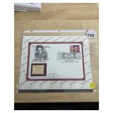 ELVIS PRESLEY FIRST DAY COVER - 22KT GOLD REPLICA
