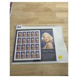 MARILYN MONROE LEGENDS OF HOLLYWOOD STAMP SHEET -
