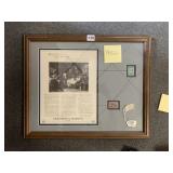 'THE DOCTOR' FRAMED W/ STAMPS
