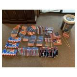 PATRIOTIC PARTY SUPPLIES - FLAGS, PLATES,