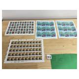 US POSTAGE STAMP SHEETS - CHRISTMAS & MARINE LIFE