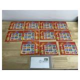 USA HAPPY NEW YEAR ZODIAC STAMP PANES W/ FIRST