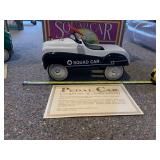 SQUAD CAR DIE-CAST PEDAL CAR - 1:3 SCALE,