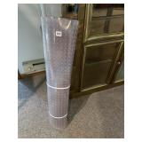 CLEAR PLASTIC DESK MAT.