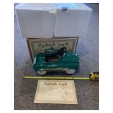 PEDAL CAR - CHAMP CONVERTIBLE, GREEN, 1:3 SCALE,