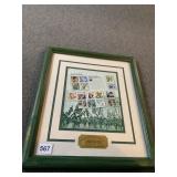 FRAMED STAMP COLLECTION - 1910S CELEBRATE THE