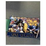 MICHIGAN WOLVERINES FOOTBALL POSTER - 'GO BLUE'