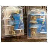 SCHLAGE BED & BATH BRASS DOOR HARDWARE SETS - QTY