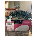 CHRISTMAS LIGHT STRING - MULTI-COLOR BULBS, GREEN