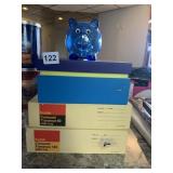 PNC BANK BLUE PIGGY BANK W/ KODAK CAROUSEL