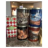 WILDLIFE ART DECORATIVE TINS - LARRY FANNING, JIM