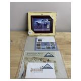 VINTAGE COLLECTIBLE STAMP SERIES ART - FRAMED